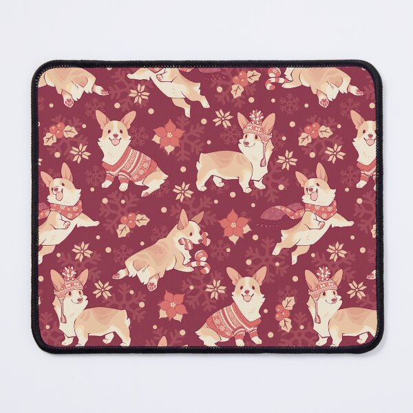Item preview, Winter corgis in jolly crimson designed and sold by Colordrilos.