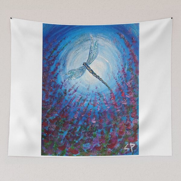 Item preview, Dark Flower Dragonfly Moon designed and sold by saraperry.