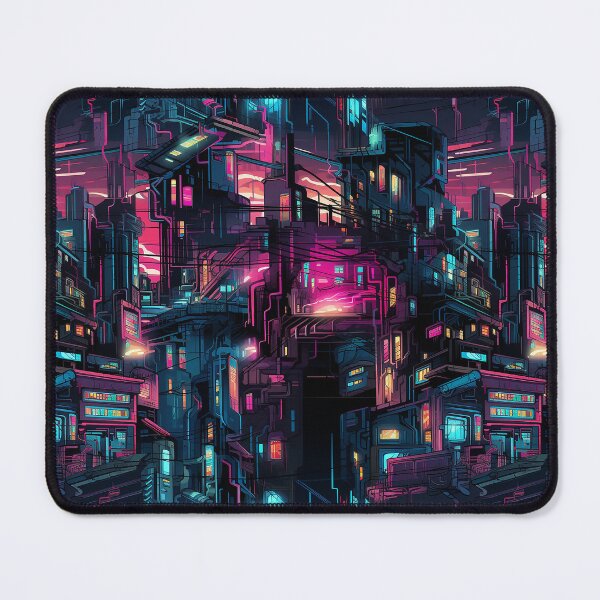 Item preview, Neon Noir Cyberpunk Rainbow City at Night designed and sold by NikkofTime.