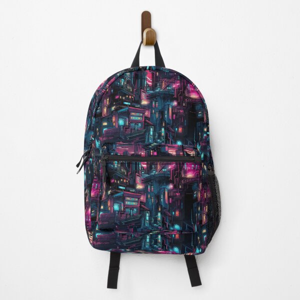 Item preview, Neon Noir Cyberpunk Rainbow City at Night designed and sold by NikkofTime.