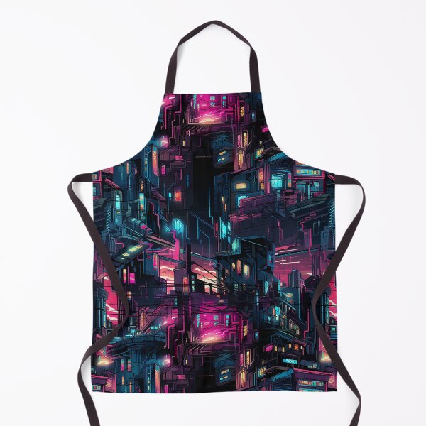 Item preview, Neon Noir Cyberpunk Rainbow City at Night designed and sold by NikkofTime.