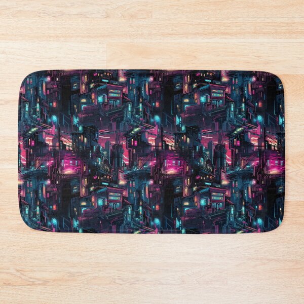Item preview, Neon Noir Cyberpunk Rainbow City at Night designed and sold by NikkofTime.