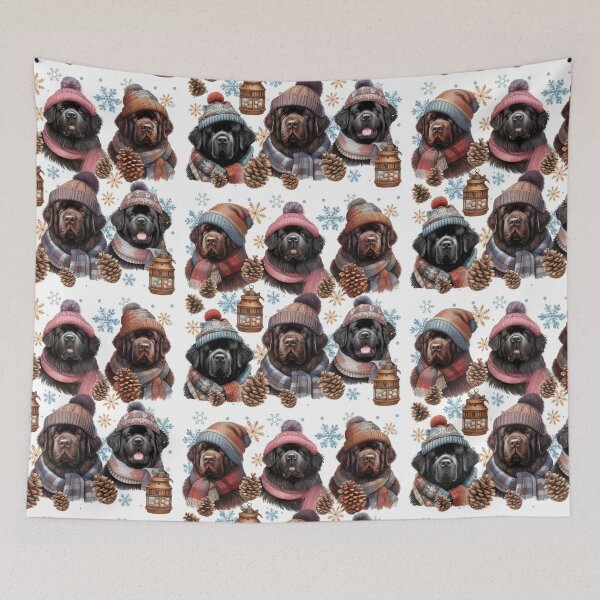 Item preview, Newfoundland Dog Winter Hats and Scarves designed and sold by Animals-on-me.