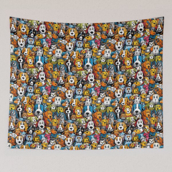 Item preview, Dogs Having Fun in the Grass designed and sold by HisoTorDesign.