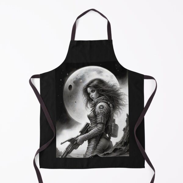 Item preview, Armed astronaut girl on an unknown planet designed and sold by MetalSatyrShop.