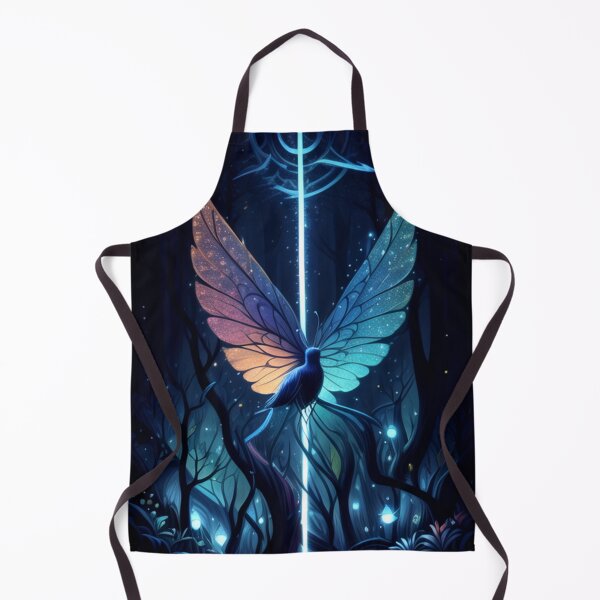 Item preview, Forest aesthetic, fairies, fireflies, birds, goblins, butterflies, mythical creatures, dragonflies, pretty fantasy image, perfect illustration designed and sold by Bernsteinhaus.
