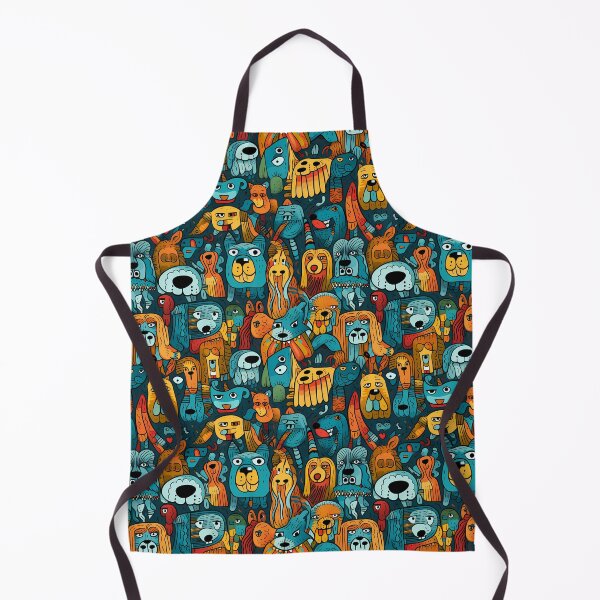 Item preview, Seamless Blue Dogs Pattern designed and sold by HisoTorDesign.