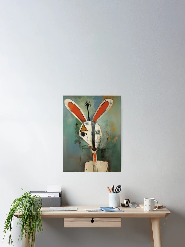 Thumbnail 2 of 3, Poster, Abstract Rabbit designed and sold by whitecat23.