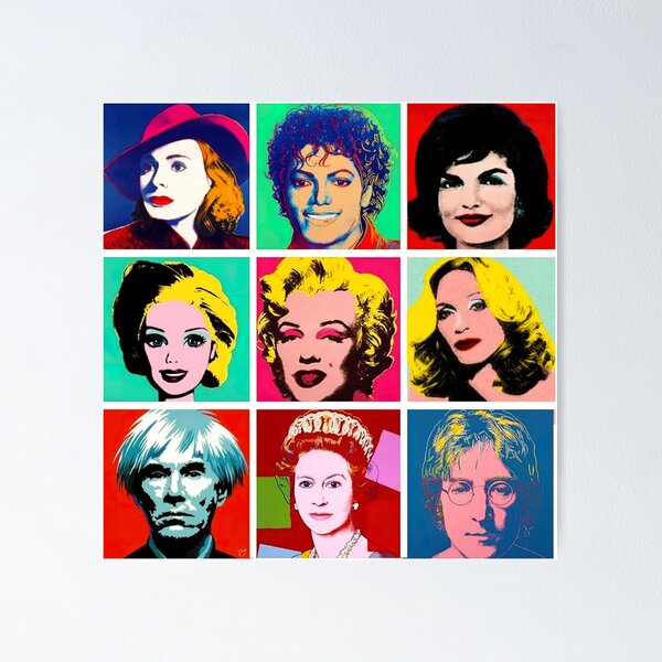 Item preview, andy warhol pop art, andy warhol vintage,  andy warhol artist designed and sold by marti-oryo.