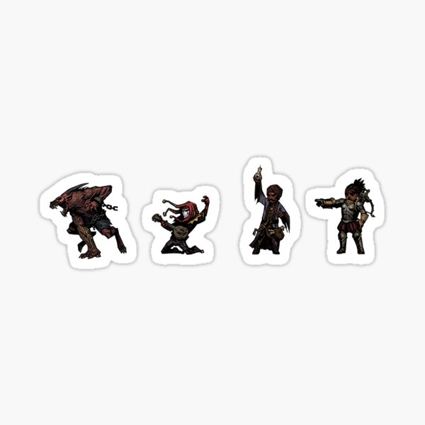 Item preview, Darkest Dungeon Heroes Sticker pack designed and sold by Rigar.