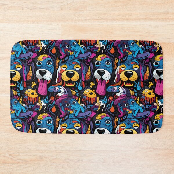 Item preview, Seamless Colorful Dogs Pattern designed and sold by HisoTorDesign.