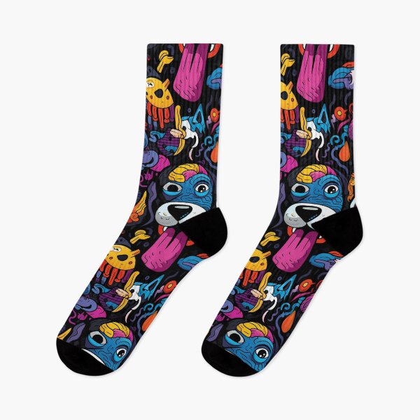 Item preview, Seamless Colorful Dogs Pattern designed and sold by HisoTorDesign.