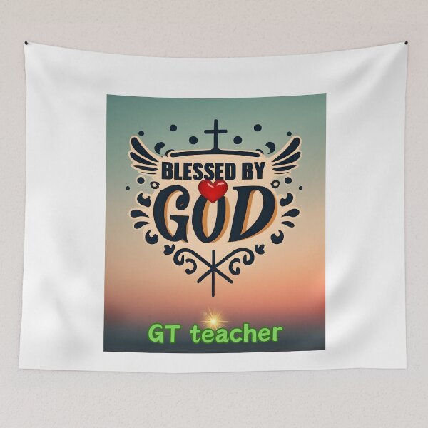 Item preview,  BLESSED BY GOD GT TEACHERHER designed and sold by carlos crane.