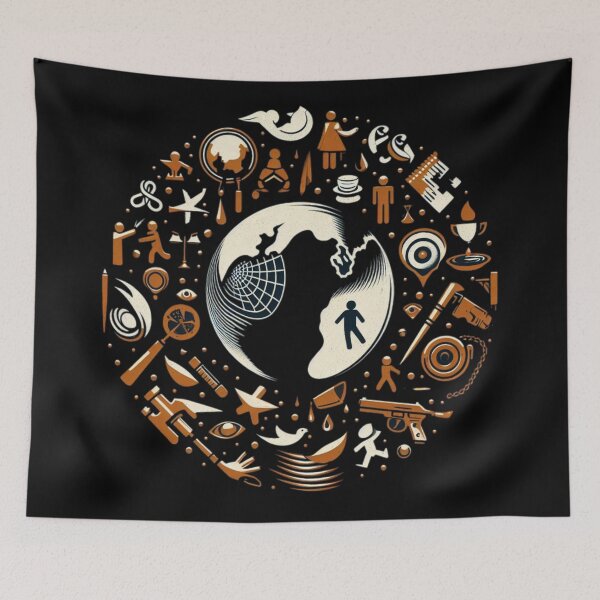 Item preview, This world has many worries, problems, conflicts, conspiracies, challenges, and confusion: Is humanity the victim or the perpetrator? designed and sold by elrashedy007.