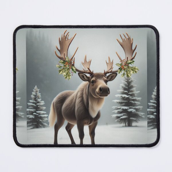 Item preview, Moose Christmas in festive season designed and sold by BotunPeony.