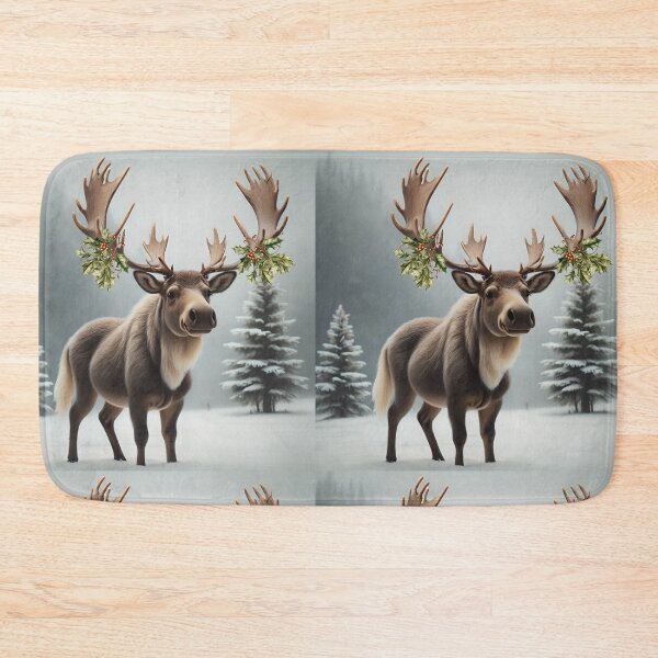 Item preview, Moose Christmas in  festive season  designed and sold by BotunPeony.