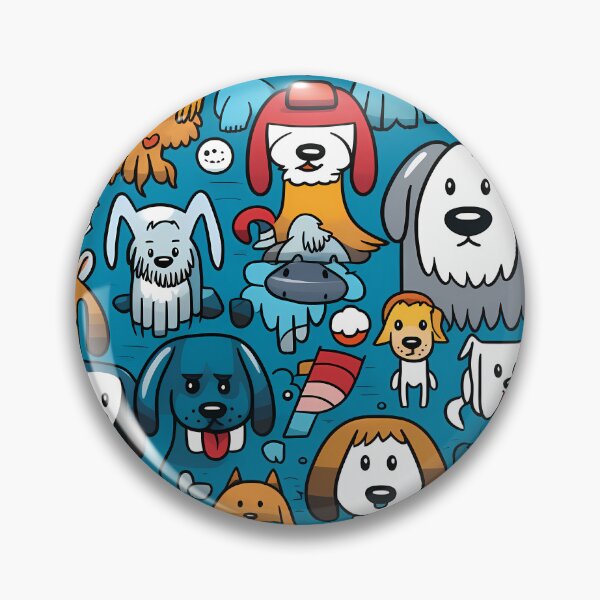 Item preview, Seamless Heart Shaped Pattern of Dogs designed and sold by HisoTorDesign.