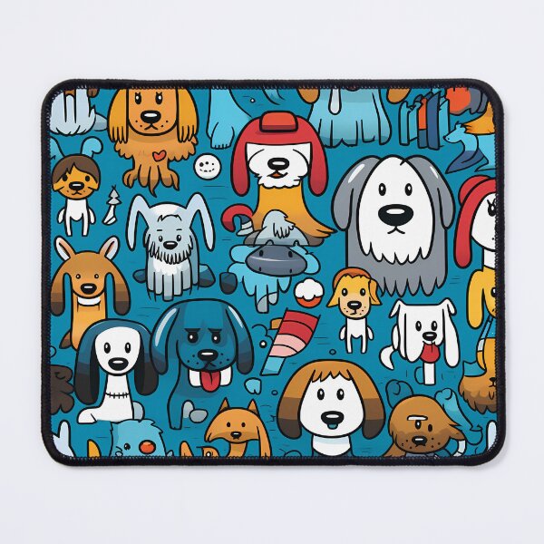 Item preview, Seamless Heart Shaped Pattern of Dogs designed and sold by HisoTorDesign.