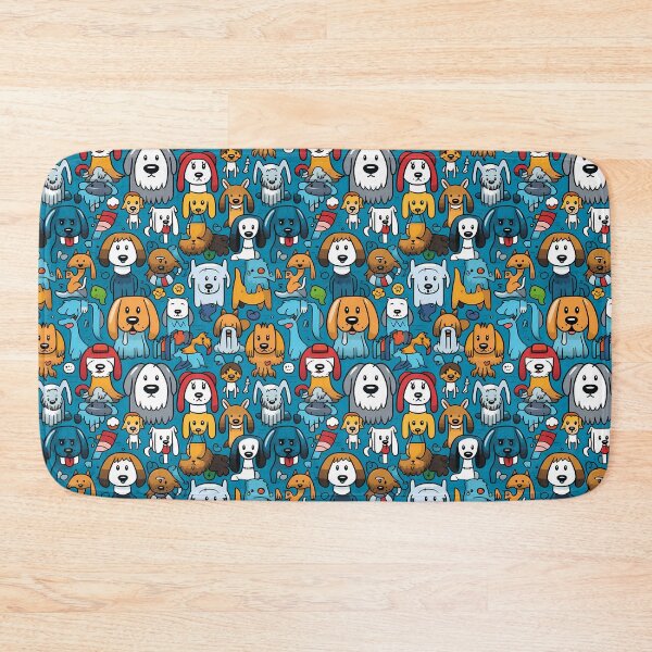 Item preview, Seamless Heart Shaped Pattern of Dogs designed and sold by HisoTorDesign.