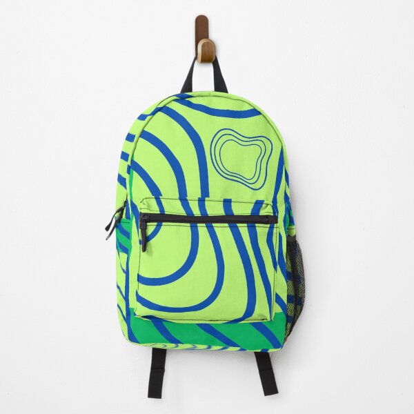 Item preview, Arte abstrata verde e azul com formas irregulares designed and sold by ArtDesign_.