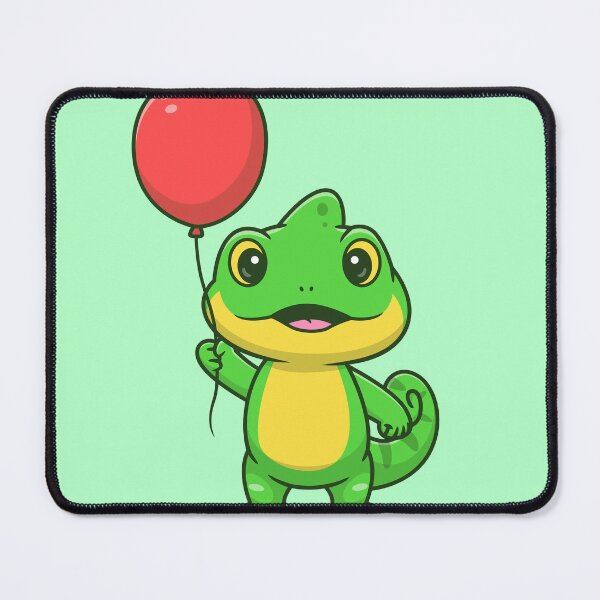 Item preview, Whimsical Chameleon Celebration: Adorable Cartoon Vector Illustration designed and sold by hjian8219.