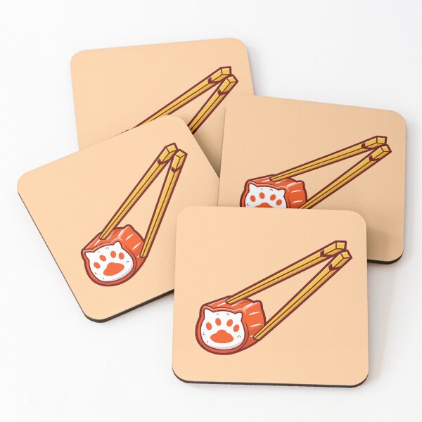Item preview, Sushi Lover's Delight: Cute Cat with Salmon Cartoon Vector Illustration designed and sold by hjian8219.