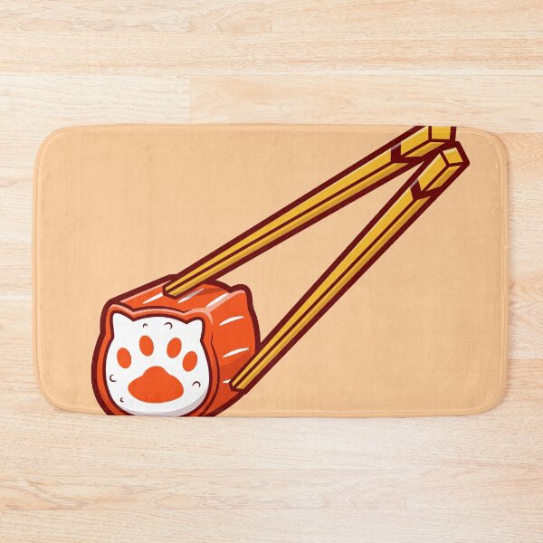 Item preview, Sushi Lover's Delight: Cute Cat with Salmon Cartoon Vector Illustration designed and sold by hjian8219.