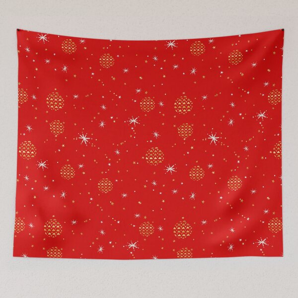 Item preview, Christmas Stars and Bells Pattern Christmas Design designed and sold by sunnyxvibesss.