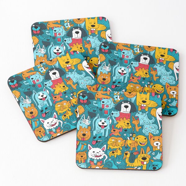 Item preview, Seamless Dogs The Canine and Feline Carnival designed and sold by HisoTorDesign.