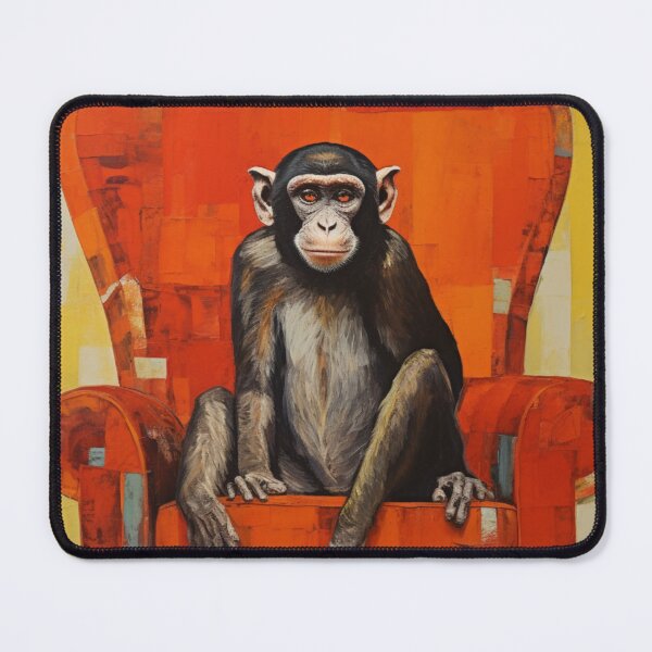 Item preview, Monkey Sitting in Easy Chair designed and sold by whitecat23.