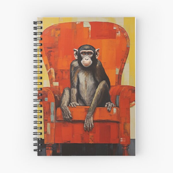 Item preview, Monkey Sitting in Easy Chair designed and sold by whitecat23.
