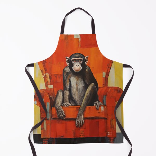 Item preview, Monkey Sitting in Easy Chair designed and sold by whitecat23.