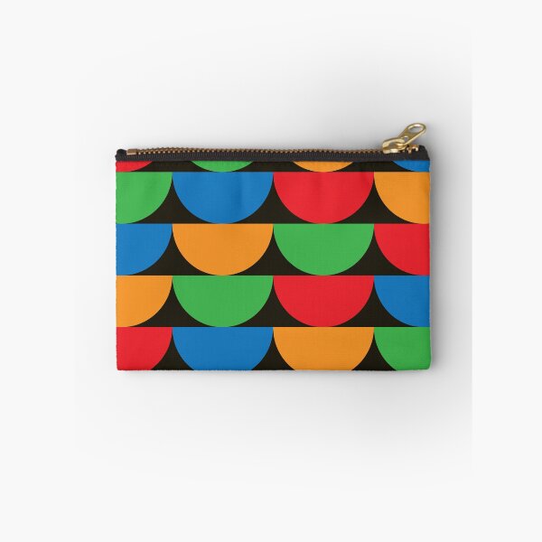 Item preview, Mid Century Modern Colorful Abstract half circles pattern  designed and sold by Yasminepatterns .