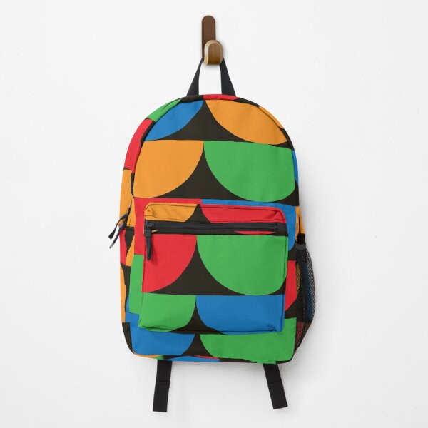 Item preview, Mid Century Modern Colorful Abstract half circles pattern  designed and sold by Yasminepatterns .