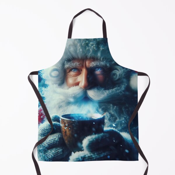 Item preview, Santa Claus closeup portrait with a cup of tea or coffee designed and sold by 4Seasons.