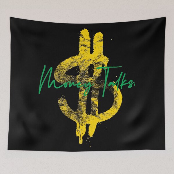 Item preview, Money Talks Typography. Golden Dollar Sign Graphic Design. designed and sold by FriskySloths.