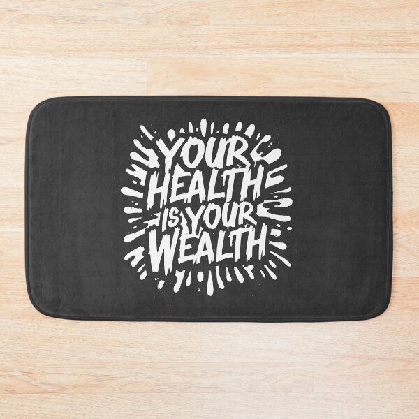Item preview, Your health is your wealth designed and sold by Scorpion Creative.