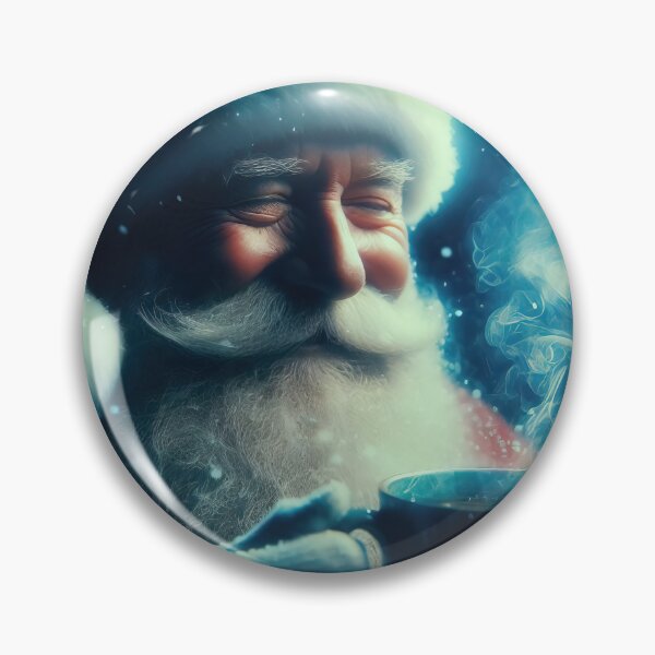Item preview, Santa Claus closeup portrait with a cup of tea or coffee designed and sold by 4Seasons.