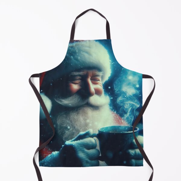 Item preview, Santa Claus closeup portrait with a cup of tea or coffee designed and sold by 4Seasons.