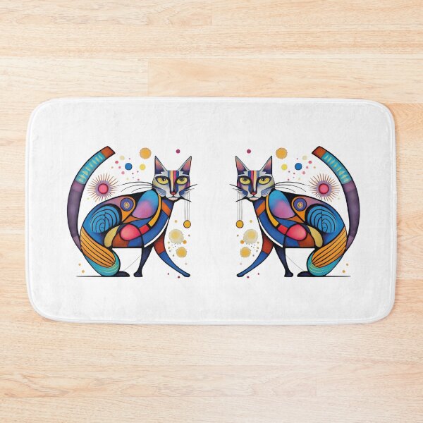 Item preview, Unique cat abstractionism designed and sold by LuckyFamily.