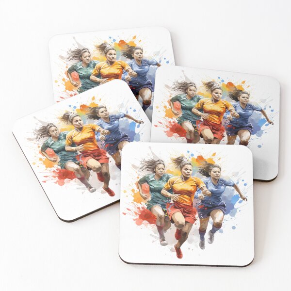 Item preview, Athletic Triptych: The Power of Women's Soccer designed and sold by ObjCrea123.
