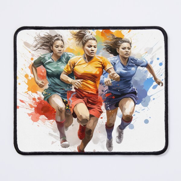 Item preview, Athletic Triptych: The Power of Women's Soccer designed and sold by ObjCrea123.
