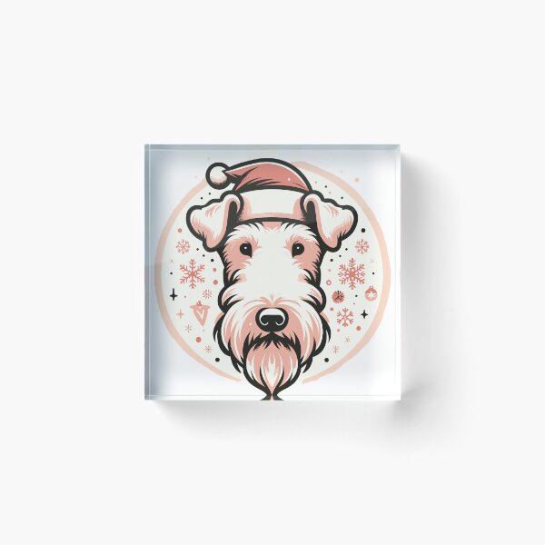Item preview, Airedale Christmas Sticker designed and sold by bihtti.