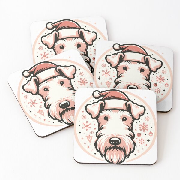 Item preview, Airedale Christmas Sticker designed and sold by bihtti.