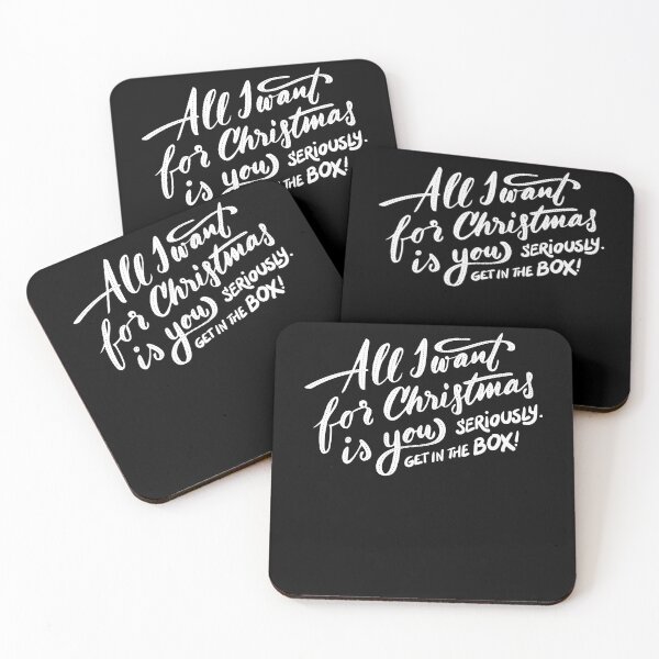 Item preview, All I Want For Christmas Is You seriously get in the box / Merry Christmas designed and sold by sunnyxvibesss.
