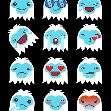 Imagen de la obra Abominable Snowman Emoticons Funny Christmas Emoticon Gear de DynamicDesign