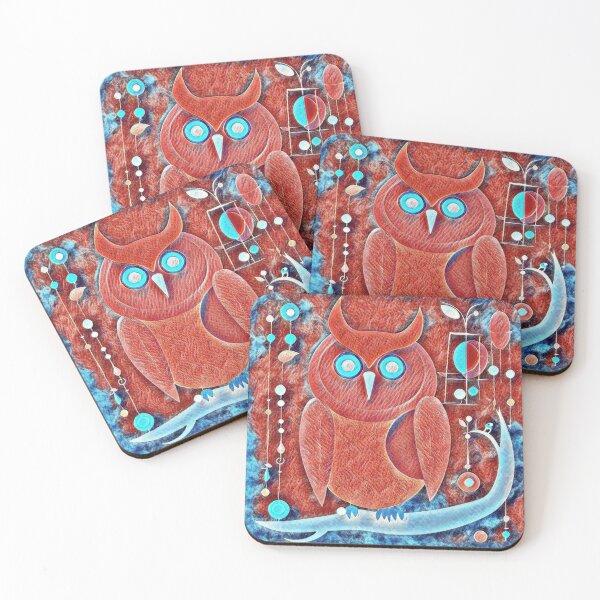 Item preview, A Clever Red Owl  designed and sold by Owl-o-the-wisp.
