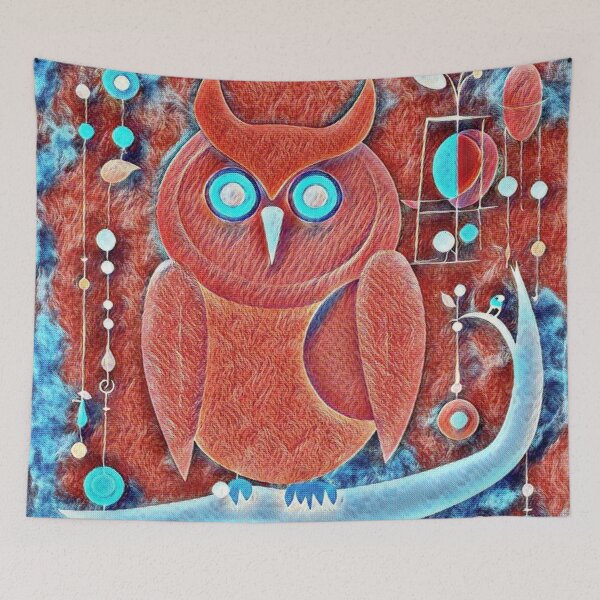 Item preview, A Clever Red Owl  designed and sold by Owl-o-the-wisp.