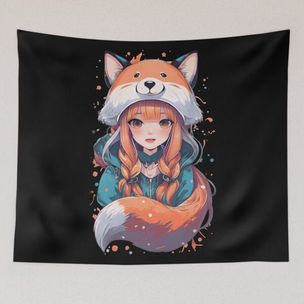 Item preview, Kawaii fox girl designed and sold by Playful-Monster.