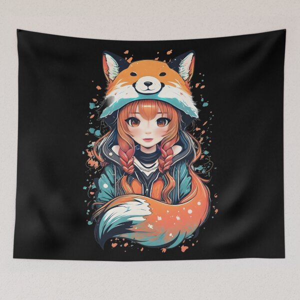 Item preview,  Kawaii fox girl designed and sold by Playful-Monster.